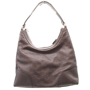 美品 グッチ ラブリー グッチシマ 257070 レザー ブラウン 茶 ショルダーバッグ バッグ 0020【中古】GUCCI