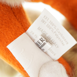 新品同様 エルメス エルミー PPM ぬいぐるみ カシミヤ/ポリエステル オレンジ 0028【中古】HERMES