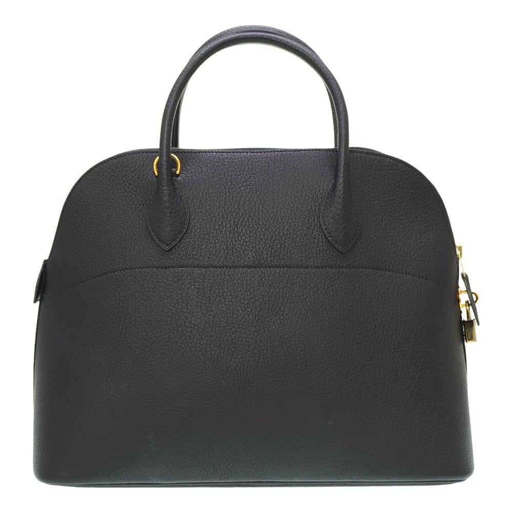 美品 エルメス ボリード35 アルデンヌ ブラック ゴールド金具 〇Z刻印 ハンドバッグ 黒 0035 【中古】 HERMES