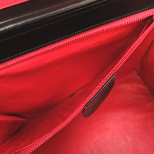 美品 グッチ レディロック レザー ブラック ゴールド金具 000 01 0246 バニティバッグ ハンドバッグ 黒 0044 【中古】 GUCCI