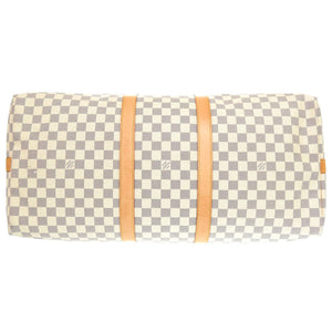 美品 ルイヴィトン ダミエ アズール キーポル バンドリエール 55 N41429 ストラップ付 ボストンバッグ LV 0046【中古】LOUIS VUITTON