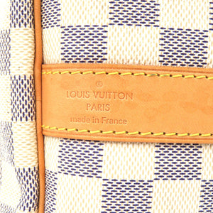 美品 ルイヴィトン ダミエ アズール キーポル バンドリエール 55 N41429 ストラップ付 ボストンバッグ LV 0046【中古】LOUIS VUITTON
