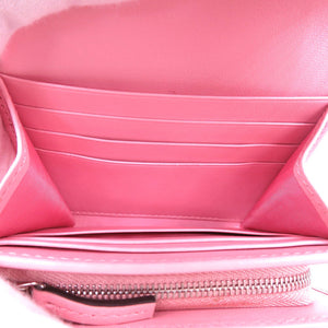 未使用 グッチ GGマーモント 598629 コンパクトウォレット レザー ピンク 2つ折り財布 財布 0052【中古】GUCCI