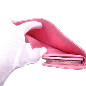 未使用 グッチ GGマーモント 598629 コンパクトウォレット レザー ピンク 2つ折り財布 財布 0052【中古】GUCCI