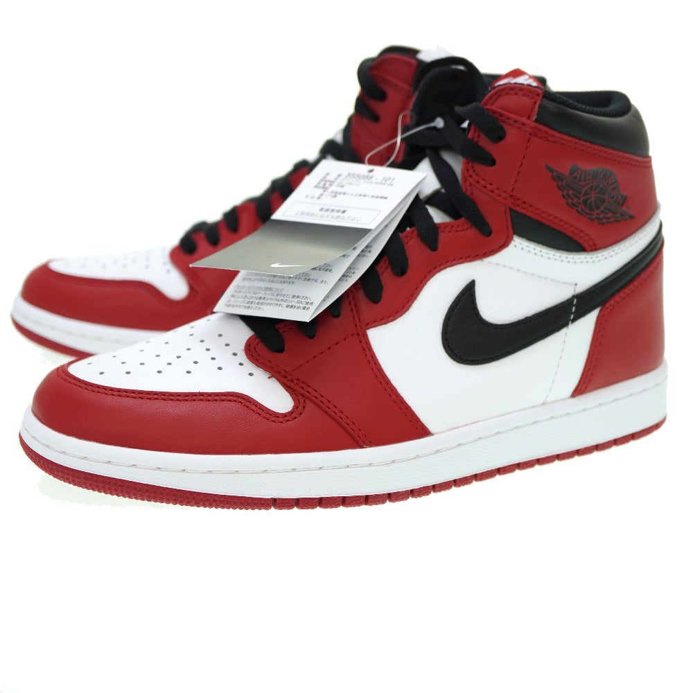 未使用品 ナイキ エアジョーダン1 レトロ ハイ OG シカゴ スニーカー 28.0cm レッド 赤 0055【中古】NIKE メンズ