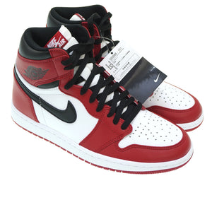 未使用品 ナイキ エアジョーダン1 レトロ ハイ OG シカゴ スニーカー 28.0cm レッド 赤 0055【中古】NIKE メンズ