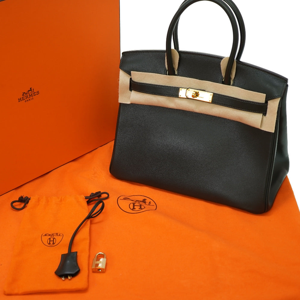 美品 エルメス バーキン30 ヴォーガリバー ヴェール ゴールド金具 □C刻印 ハンドバッグ 0057【中古】HERMES グリーン 緑