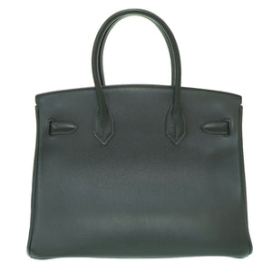 美品 エルメス バーキン30 ヴォーガリバー ヴェール ゴールド金具 □C刻印 ハンドバッグ 0057【中古】HERMES グリーン 緑