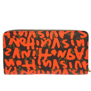 未使用 ルイヴィトン M93711 モノグラム グラフィティ ジッピーウォレット オランジュ 0081【中古】LOUIS VUITTON