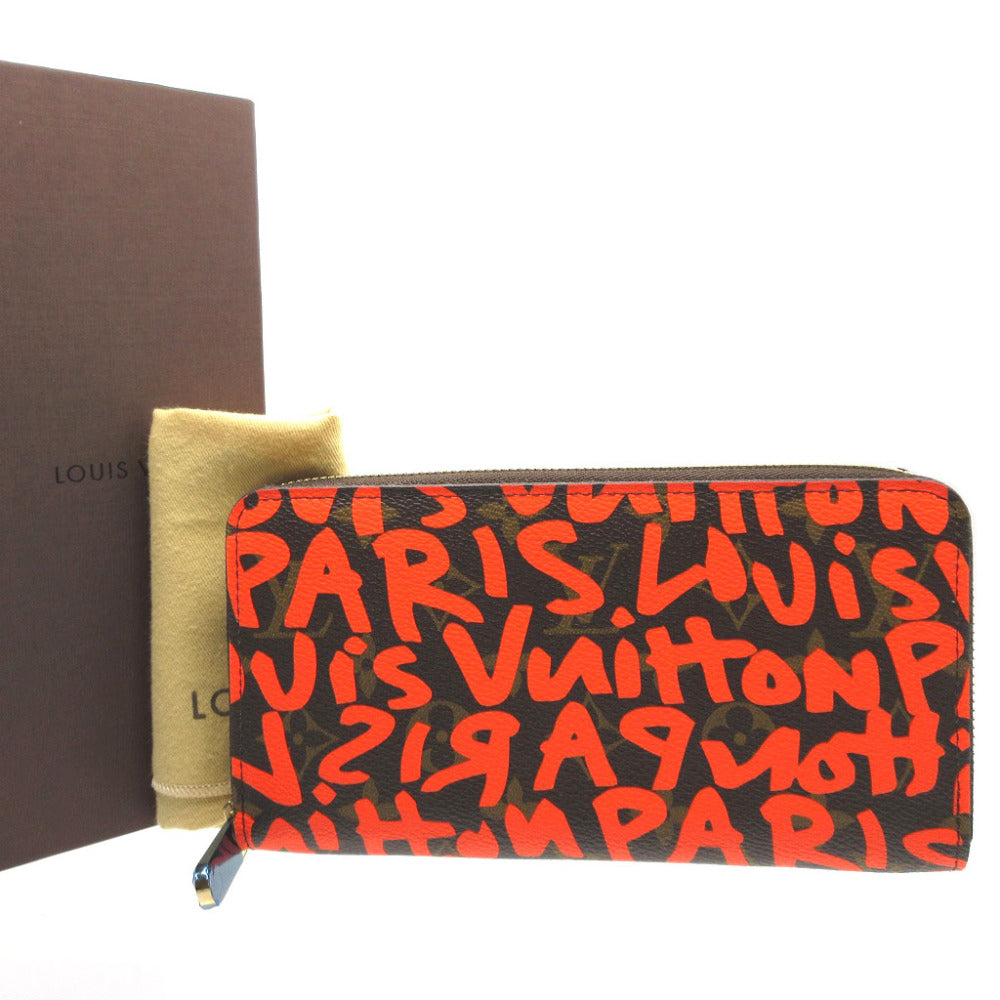 未使用 ルイヴィトン M93711 モノグラム グラフィティ ジッピーウォレット オランジュ 0081【中古】LOUIS VUITTON