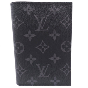 新品同様 ルイ ヴィトン クーヴェルテュール パスポール パスポートケース モノグラム エクリプス ICタグ M64501 ブラック 0085【中古】LOUIS VUITTON メンズ