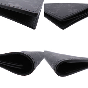 新品同様 ルイ ヴィトン クーヴェルテュール パスポール パスポートケース モノグラム エクリプス ICタグ M64501 ブラック 0085【中古】LOUIS VUITTON メンズ