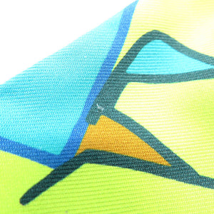 新品同様 エルメス ツイリー グラフィティー スカーフ シルク シトロン マルチカラー 0086【中古】HERMES レディース