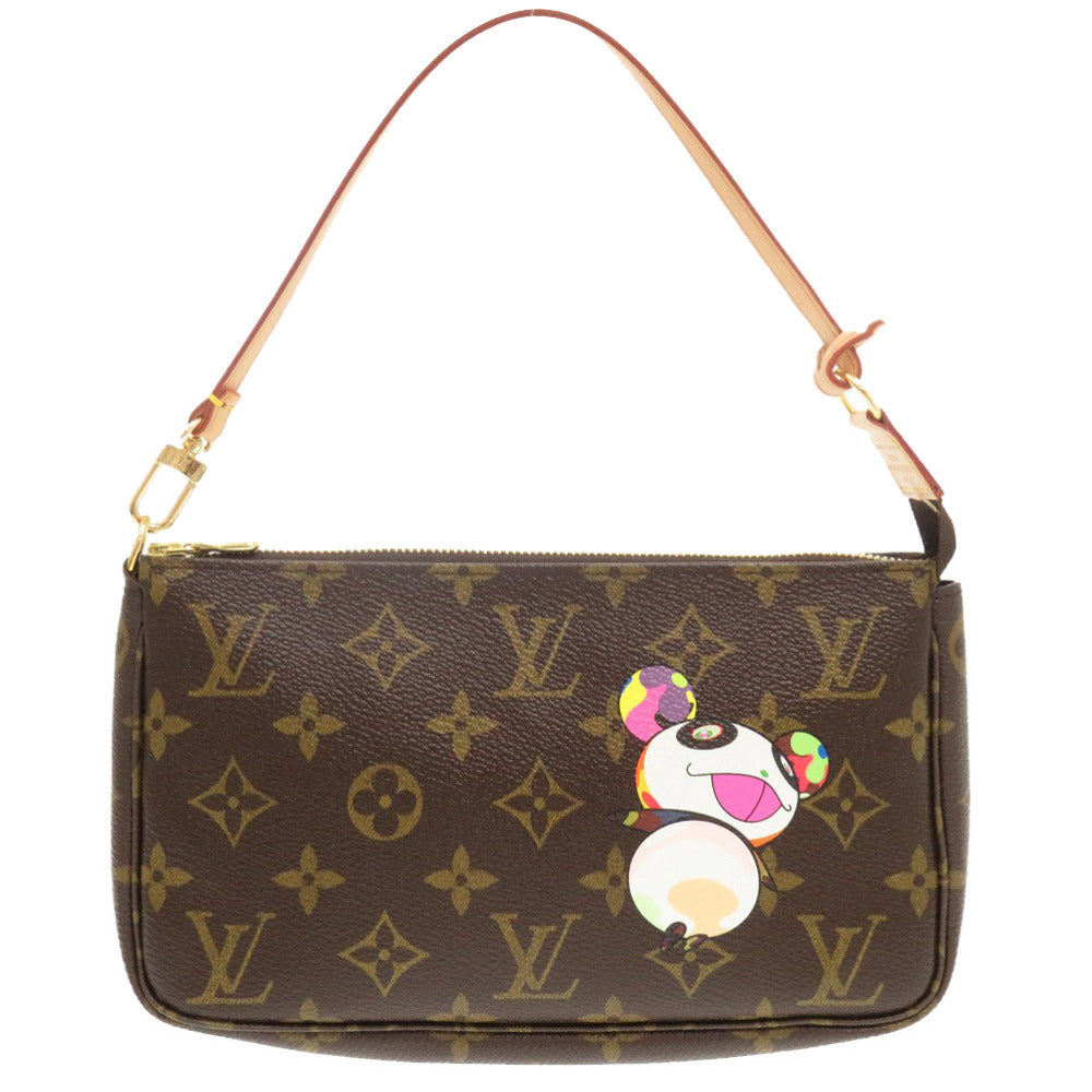 未使用 ルイ ヴィトン ポシェット アクセソワール モノグラム パンダ M51981 アクセサリーポーチ 村上隆 LV 0090 【中古】 LOUIS VUITTON