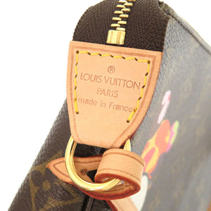 未使用 ルイ ヴィトン ポシェット アクセソワール モノグラム パンダ M51981 アクセサリーポーチ 村上隆 LV 0090 【中古】 LOUIS VUITTON