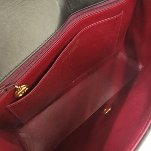 美品 シャネル ダイアナ 25 ミディアム ラムスキン ブラック マトラッセ 2番台 ショルダーバッグ ココマーク 0091 【中古】 CHANEL ダイアナ25