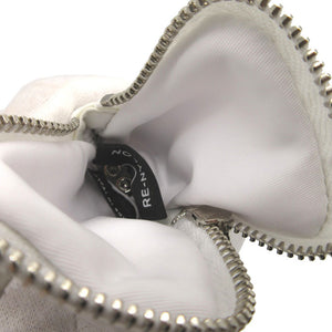 新品同様 プラダ バッグチャーム ロボット キーホルダー トライアングルロゴ 1TR098 ナイロン/スチール ホワイト 0101 白【中古】PRADA