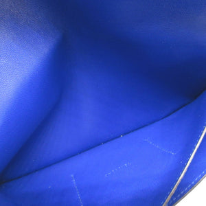 美品 エルメス ドゴンGM T刻印(2015年製) トゴ ブルーエレクトリック 青 財布 0107【中古】HERMES