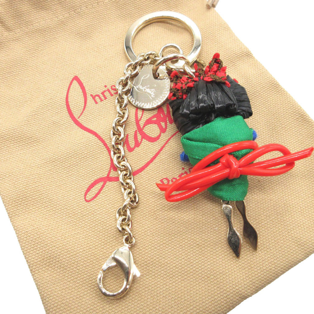 美品 クリスチャンルブタン チャームドール メタル ゴールド バッグチャーム キーホルダー 0111【中古】Christian Louboutin