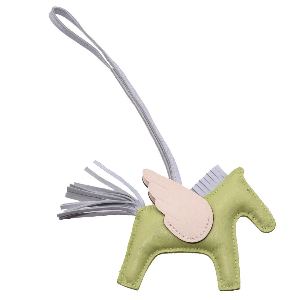 新品同様 エルメス ロデオペガサスPM アミューミロ ジョーヌプルジョン ブループリュム ナタ Z刻印(2021年製) バッグチャーム 0124 【中古】 HERMES ロデオPM