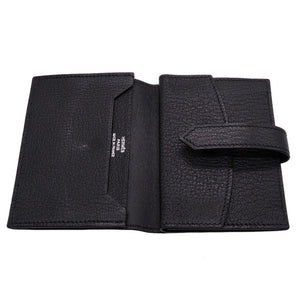 美品 エルメス ベアンミニ シェーブル ブラック シルバー金具 □K刻印 コインケース カードケース 財布 黒 0127 【中古】 HERMES メンズ