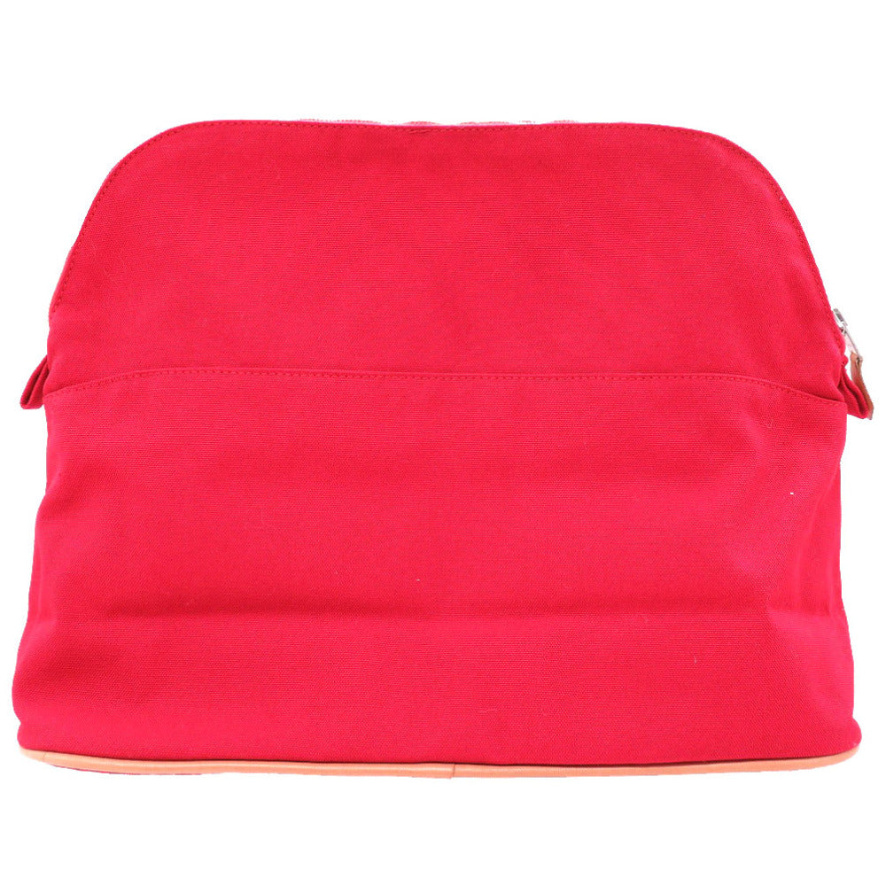 美品 エルメス ボリードポーチGM 30 キャンバス レッド ポーチ 赤 0128 【中古】 HERMES ボリード