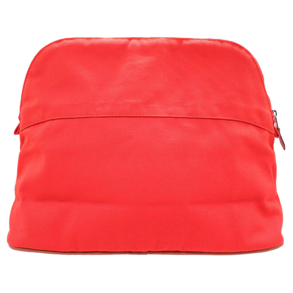 新品同様 エルメス ボリードポーチ 30 GM キャンバス オレンジ ポーチ 0129 【中古】 HERMES