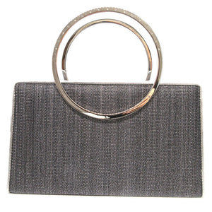 新品同様 コンテス コルネリー ホースヘアー シルバー ハンドバッグ 0132【中古】COMTESSE