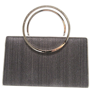 新品同様 コンテス コルネリー ホースヘアー シルバー ハンドバッグ 0132【中古】COMTESSE