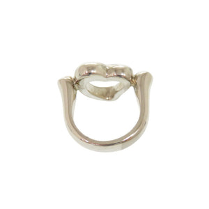 美品 ティファニー オープンハート シルバー925 サイズ8号 シルバー リング 指輪 0154【中古】TIFFANY&Co.