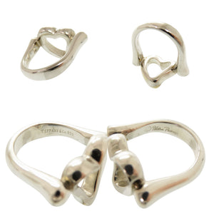 美品 ティファニー オープンハート シルバー925 サイズ8号 シルバー リング 指輪 0154【中古】TIFFANY&Co.
