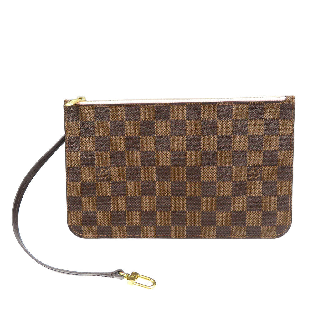美品 ルイヴィトン ダミエ ローズバレリーヌ ネヴァーフルポーチ MM/GM用 ポーチ バッグ 0159【中古】LOUIS VUITTON