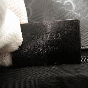 美品 グッチ GGインプリメ 201732 PVC ブラック メッセンジャーバッグ ショルダーバッグ 黒 0164 【中古】 GUCCI