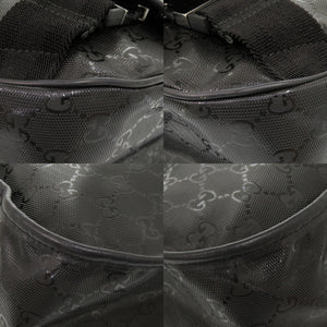 美品 グッチ GGインプリメ 201732 PVC ブラック メッセンジャーバッグ ショルダーバッグ 黒 0164 【中古】 GUCCI