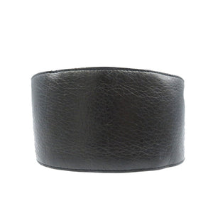 美品 ザロウ ドローンストリングポーチ レザー シルバー金具 ブラック ショルダーバッグ 0167【中古】THE ROW