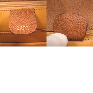 美品 グッチ バンブー レザー ブラウン 000 2046 0188 2WAY ハンドバッグ 茶 0171 【中古】 GUCCI