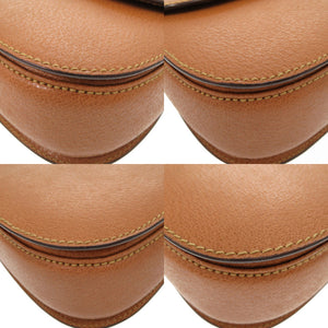 美品 グッチ バンブー レザー ブラウン 000 2046 0188 2WAY ハンドバッグ 茶 0171 【中古】 GUCCI