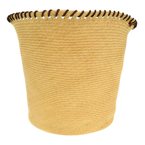 エルメス 籠 カゴ その他雑貨 ストロー/レザー ベージュ 0172【中古】HERMES