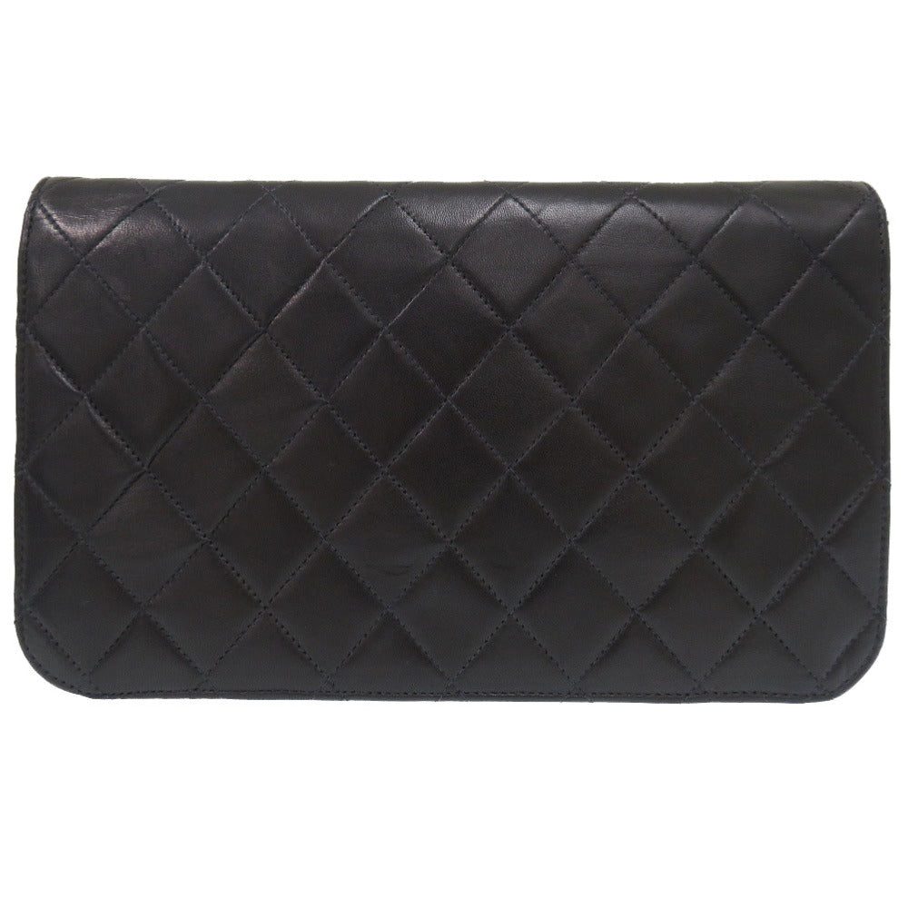 美品 シャネル マトラッセ ラムスキン ブラック 6番台 ゴールドチェーン ショルダーバッグ ラムスキン ココマーク 黒 0173 【中古】 CHANEL