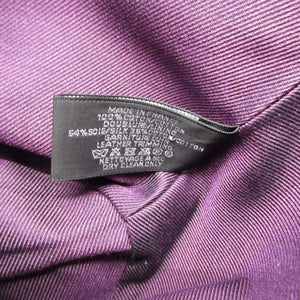 美品 エルメス パルミール キャンバス ルージュヴィフ プルーン ポーチ 0179【中古】HERMES