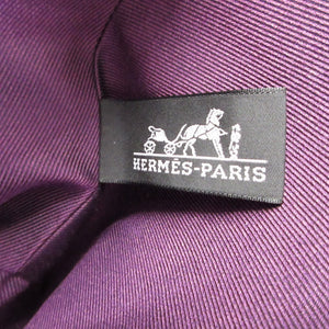 美品 エルメス パルミール キャンバス ルージュヴィフ プルーン ポーチ 0179【中古】HERMES