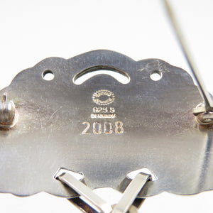 美品 ジョージジェンセン ヘリテージ アゲート シルバー925  ブローチ 0180【中古】Georg Jensen