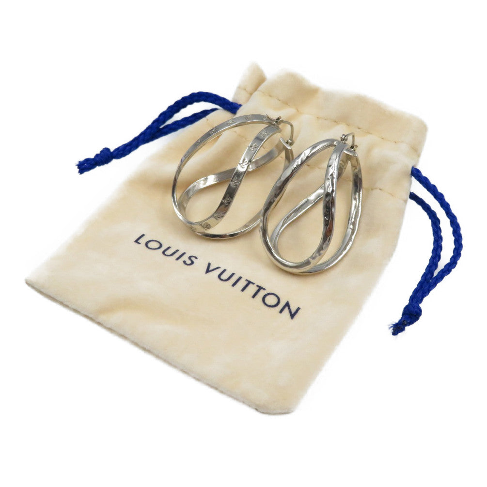 美品 ルイヴィトン ブルックドレイユ 1マイエ インフィニヴィ MP2256 シルバー ピアス 0184【中古】LOUIS VUITTON