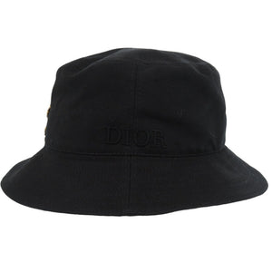 未使用 ディオール タイガーパッチバケットハット DIOR AND PETER DOIG コットン/ポリエステル ブラック 帽子 0190【中古】Dior