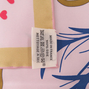 新品同様 エルメス カレ90 エルメスストーリー HERMES STORY シルク パープル  ブルー 紫 青 スカーフ 0193【中古】HERMES