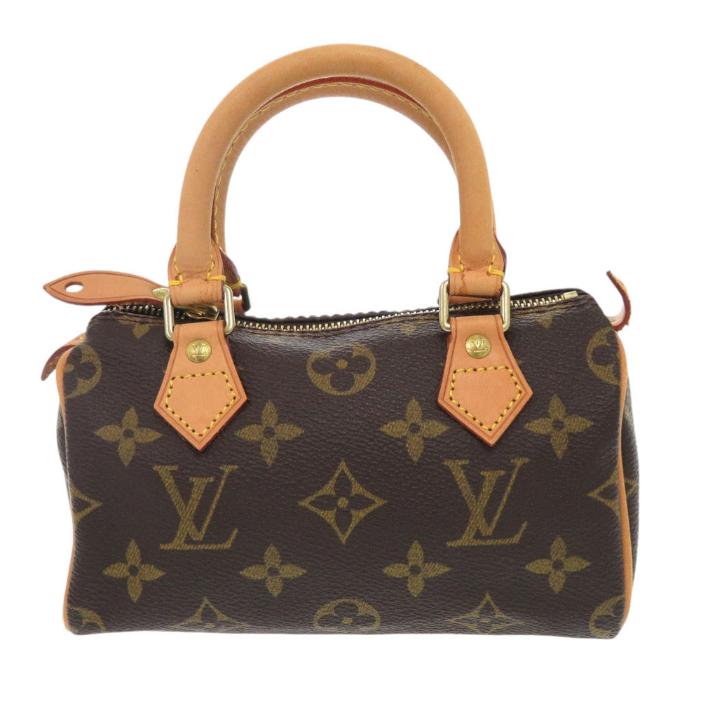 美品 ルイ ヴィトン ミニスピーディ モノグラム M41534 ブラウン ハンドバッグ LV 0198【中古】LOUIS VUITTON