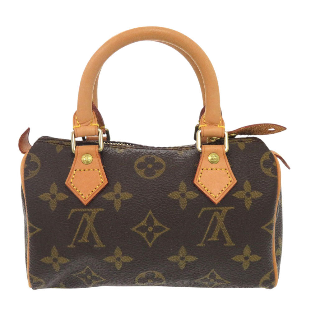 美品 ルイ ヴィトン ミニスピーディ モノグラム M41534 ブラウン ハンドバッグ LV 0198【中古】LOUIS VUITTON