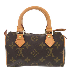 美品 ルイ ヴィトン ミニスピーディ モノグラム M41534 ブラウン ハンドバッグ LV 0198【中古】LOUIS VUITTON