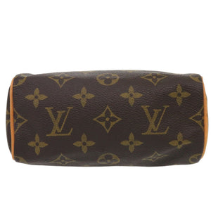 美品 ルイ ヴィトン ミニスピーディ モノグラム M41534 ブラウン ハンドバッグ LV 0198【中古】LOUIS VUITTON