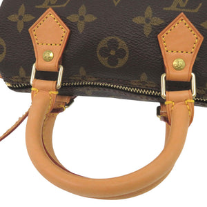 美品 ルイ ヴィトン ミニスピーディ モノグラム M41534 ブラウン ハンドバッグ LV 0198【中古】LOUIS VUITTON